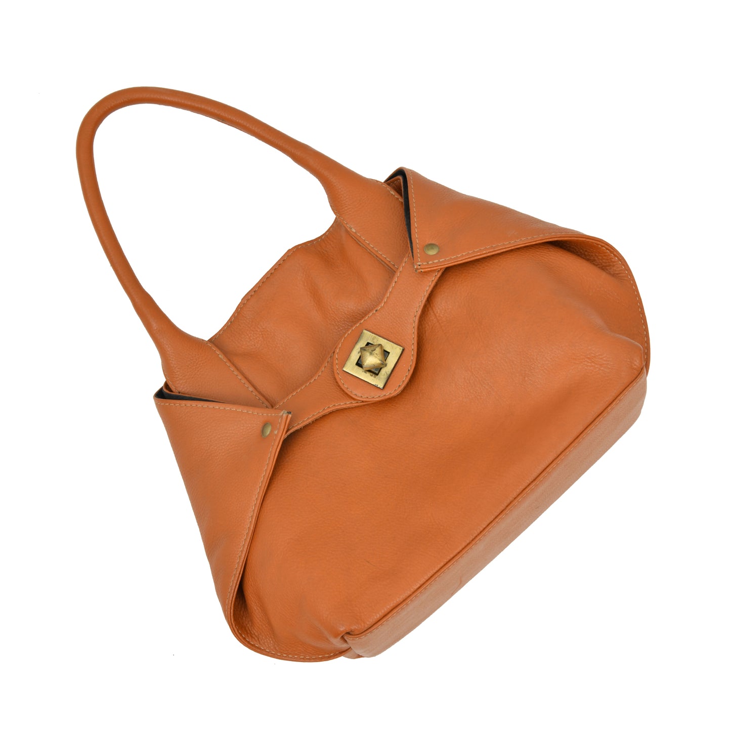 Leather hand bag