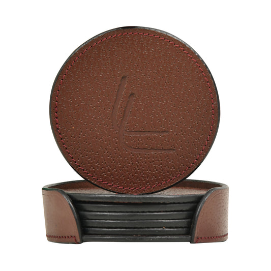 Leather Coaster Set