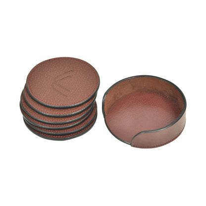 Leather Coaster Set